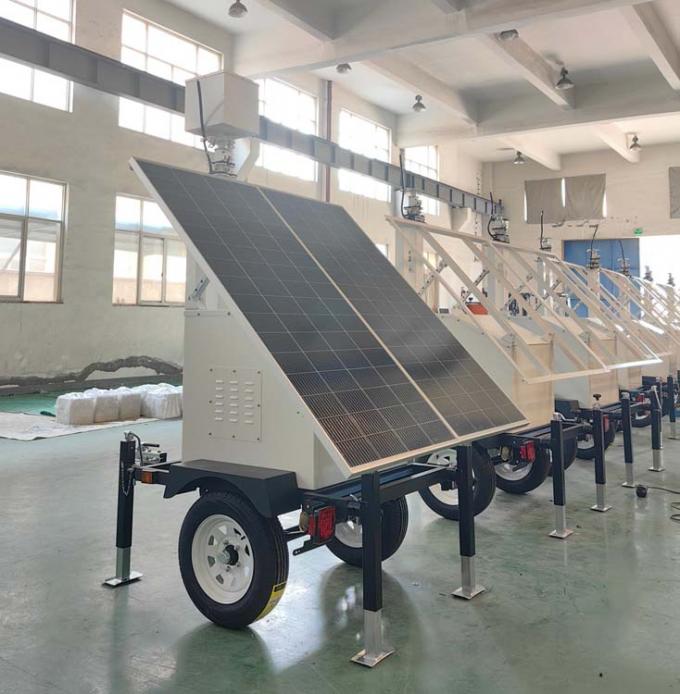 Solar CCTV Trailer Solar Power Trailer With Cameras For Remote ...