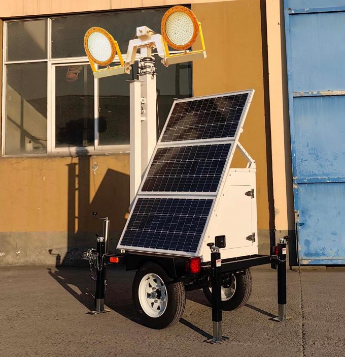 Portable Mini Solar Monitoring Trailer with CCTV Cameras for Outdoor ...