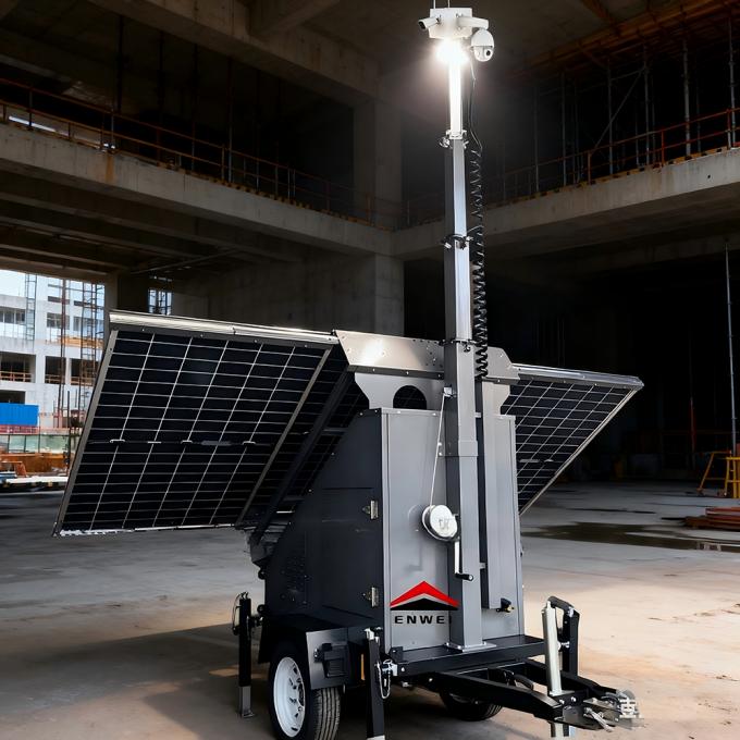 High Reliability Solar Power Panels Cctv Security Trailers For Parking ...
