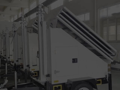 Mobile solar surveillance trailer with 3*400W solar panels