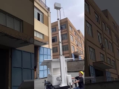 Solar camera trailer for construction works