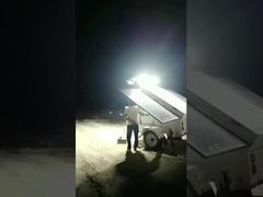 Mobile solar light tower