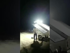 Solar mobile led light trailer