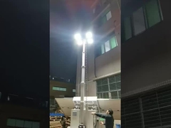 Solar mobile led light tower