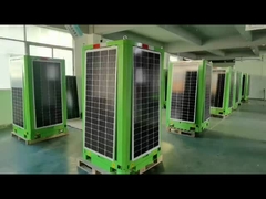 Solar led light tower cube