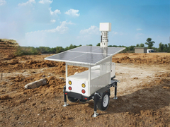 Workshop installation solar cctv trailer 