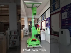 Mobile Solar CCTV Camera Street Tower Security Surveillance Tower for Traffic Management