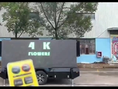 Electric led screen display trailer