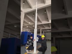 telescopic mast for solar camera trailer