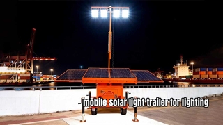 mobile solar light trailer