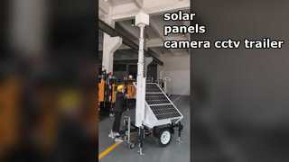 mini mobile solar camera cctv trailer