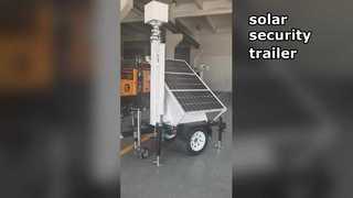 mini solar camera cctv trailer