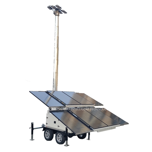 Latest company news about Multiple solar panels trailer for power station