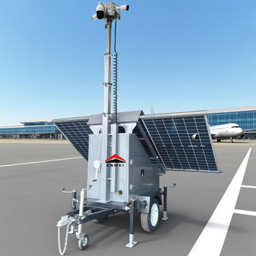 Latest company news about Quick Deployment Solar Powered Camera CCTV Trailer Mobile 5G Video Trailer