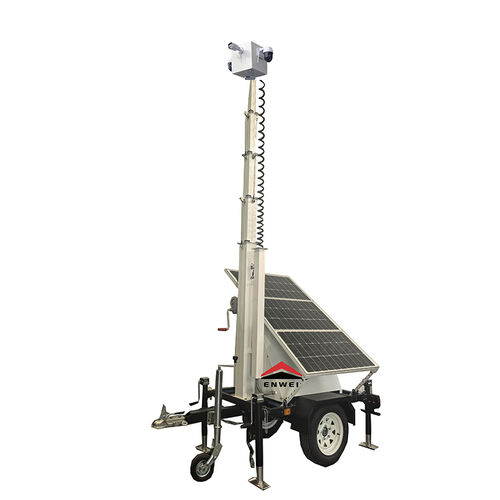Latest company news about Small solar power camera cctv trailer