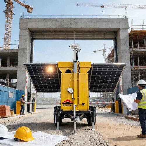 Latest company news about Customizable colors solar panels camera cctv trailers large solar surveillance trailer