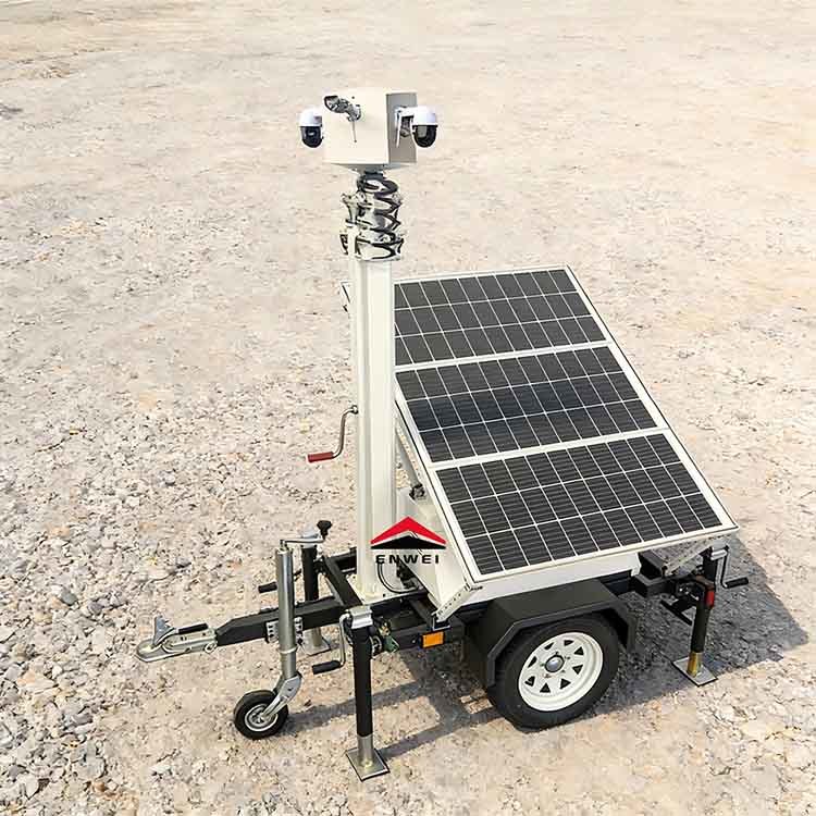 Mini Solar Powered Panels Camera Security CCTV Trailers for ...