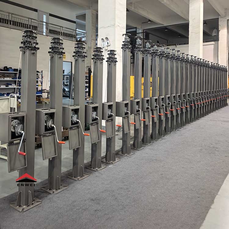 Inskip Masts Customized 6-meter and 9-meter manual masts for the customer
