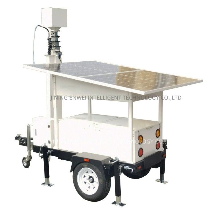 All-Weather Solar Trailer With CCTV Night Vision For 24/7 Construction ...