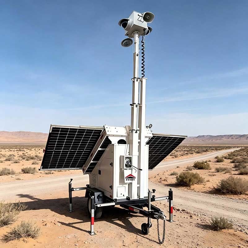 Portable Solar Panels Security Trailers Movable Solar Powered ...