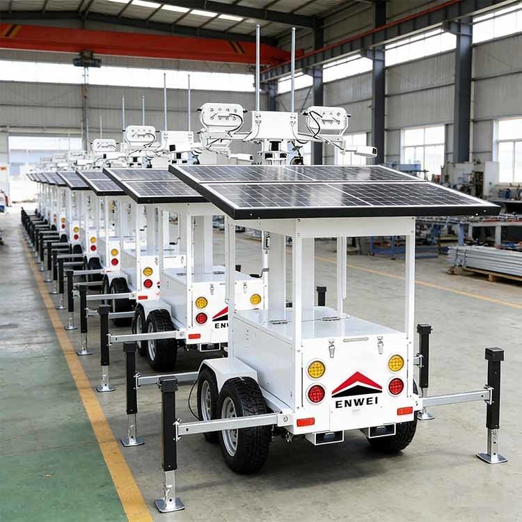 Recycling Mobile Solar Panels Camera Security Trailers Portable Solar ...
