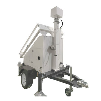 High Performance 3*400W Panels Mobile Solar Trailer For Schools / Stadium