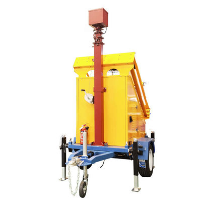 Customized Camera Mobile Solar Surveillance Trailer For Parking Lot Security