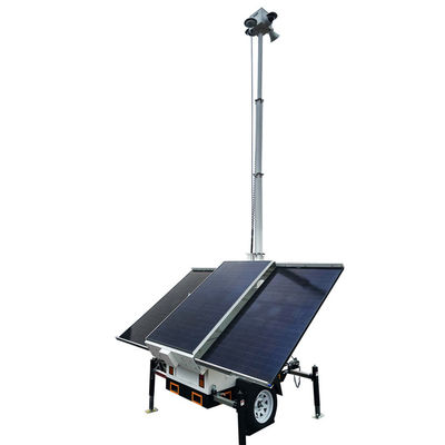 Eco Friendly Mobile Solar Trailer For Construction Sites Easy Installation