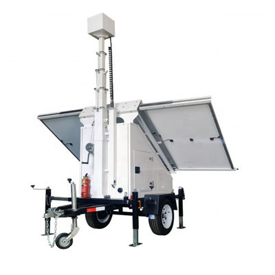 Solar Panel Mobile Surveillance System Trailer Mobile Solar Trailer Customizable