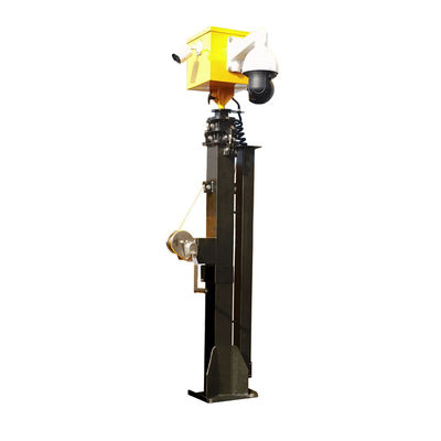 19ft Manual Mast Cold Dip Galvanizing Mast 70kg For Solar Trailer Solar Light Tower