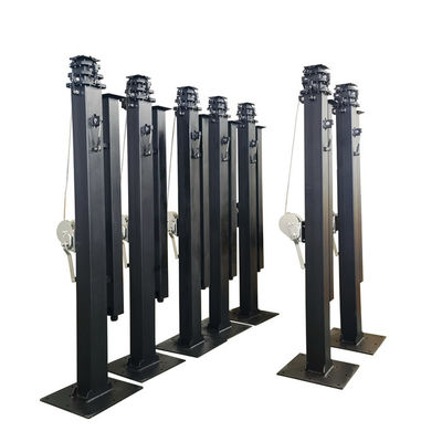 Customized Manual Mast Solar Trailer Camera Mast Pole 6m 19ft 7m 21ft Price