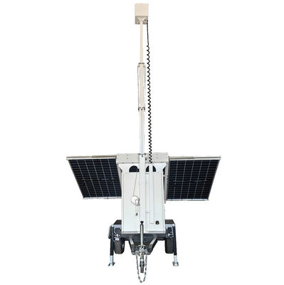 Solar Panel Security Trailer Solar Power Trailer For Outdoor Monitoring