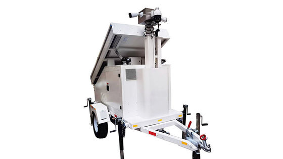 Customized Color Portable Solar Security Surveillance Camera Light Led Trailer For Agricultural