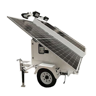 360 Degree Rotating Lighting Customized Solar Led Light Trailer For Large Area Mine Lighting