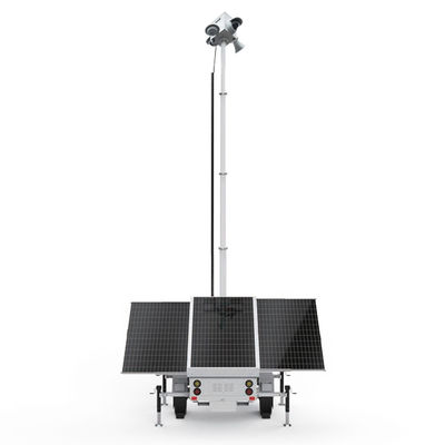 Eco Friendly Surveillance Solar Trailer For Public Facilities Monitoring