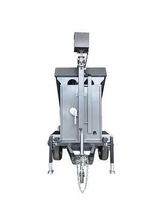Solar Power Security Smart Camera Cctv Trailer Cold Galvanizing For Warehouse Monitoring