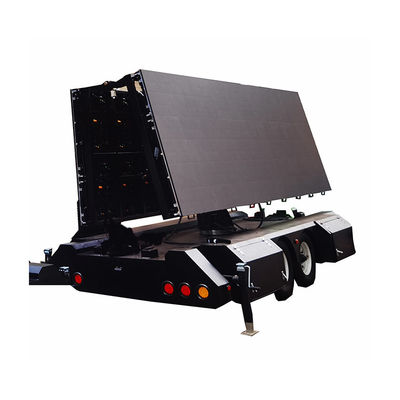 Portable Solar Double Sided Folding Led Propaganda Display Advertising Trailer for Exhibition advertising