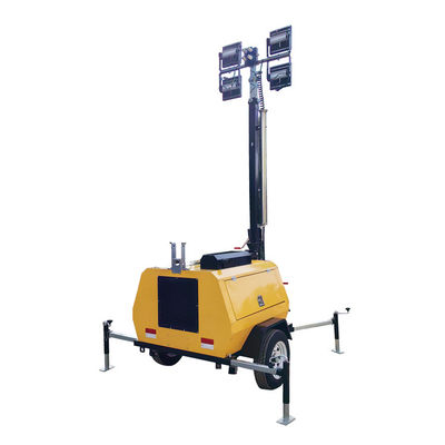 Diesel Light Tower With 4*400W LED Lamps For Road Construction Works