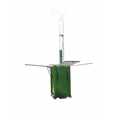 Security Stability Solar Led Light Tower Solar Panel System Led Cuboid For Warehouse Lighting