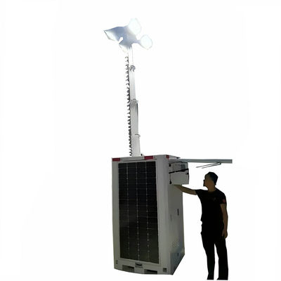 Waterproof Corrosion Resistant Solar Floodlight Led Light Tower Box For Camping Lighting
