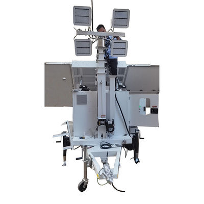 Portable And Energy Saving Solar Powered Led Trailer Solar Light Tower For Outdoor Working Lighting
