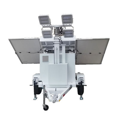 Monocrystalline Silicon Solar Panels Uniform Illumination Led Light Trailer For Outdoor Music Festival Lighting