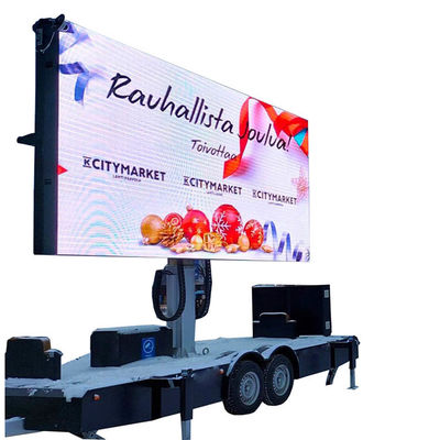 Outdoor Full Color Led Screen Display Billboard Trailer For Tourist Spot