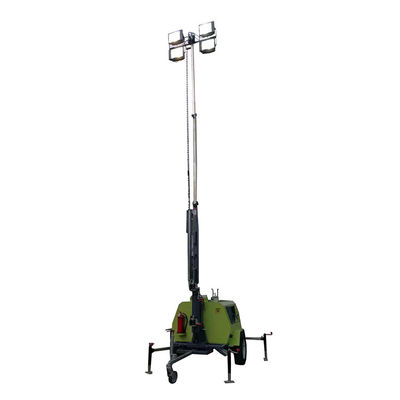Independent Power Supply Portable Led Diesel Lighting Tower For Port Lighting