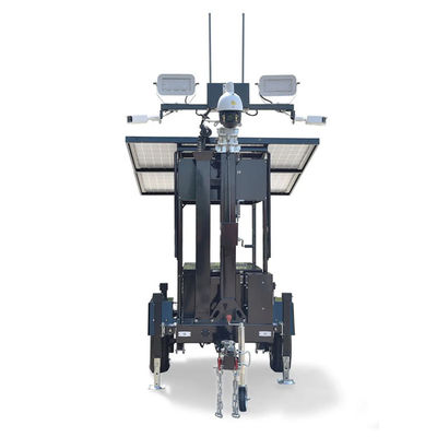 Solar Lighting Tower With 6m Electric Mast 2*420W Solar Panels For Event Lighting