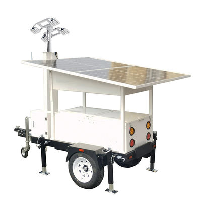 Portable Solar Powered Lighting Trailers Mounted Led Lights DC24V for Commercial Exhibition Lighting