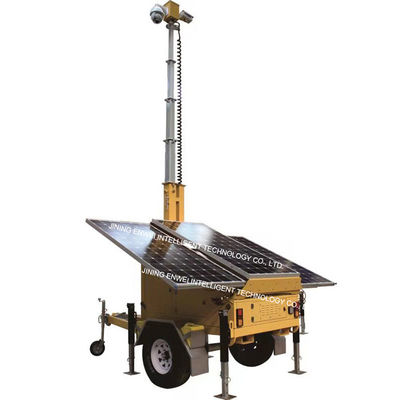 Solar Power Trailer Mounted High Definition Camera For Temporary Activity Monitoring