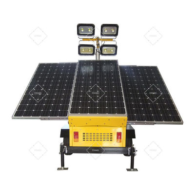 Moving Solar Light Towers With 4*200Ah Gel Battery for Ranch lighting