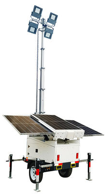 Solar Powered Led Lights Trailers With Cold Galvanizing For Scenic Area Lighting