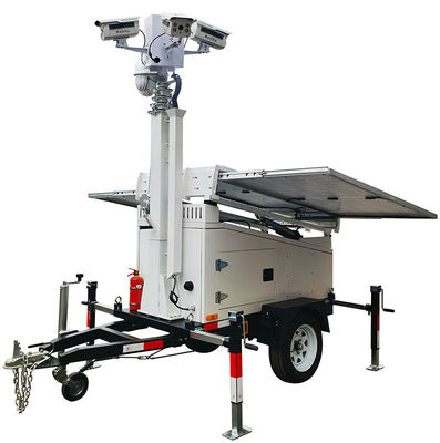 Moving Solar Panel Led Trailer With DC24V For Temporary Rescue Lighting